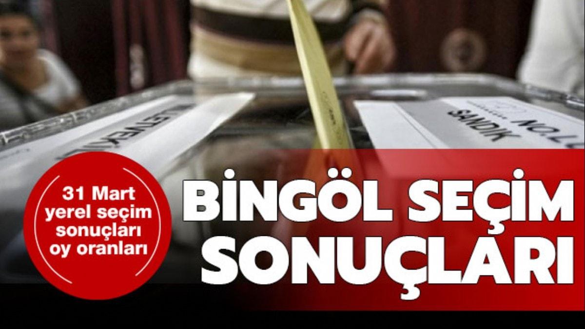 Bingl seim sonular aklanyor: Bingl yerel seim sonularnda son durum (Canl yayn)