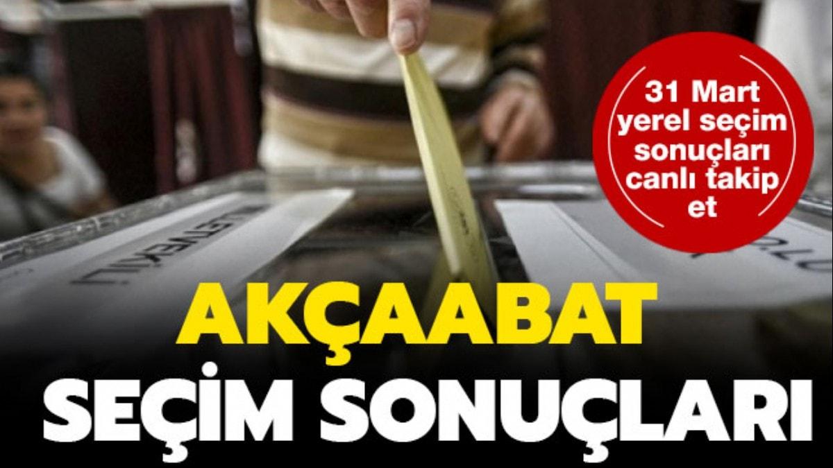 Akaabat seim sonular: te 31 Mart 2019 Akaabat yerel seim sonular oy oranlar