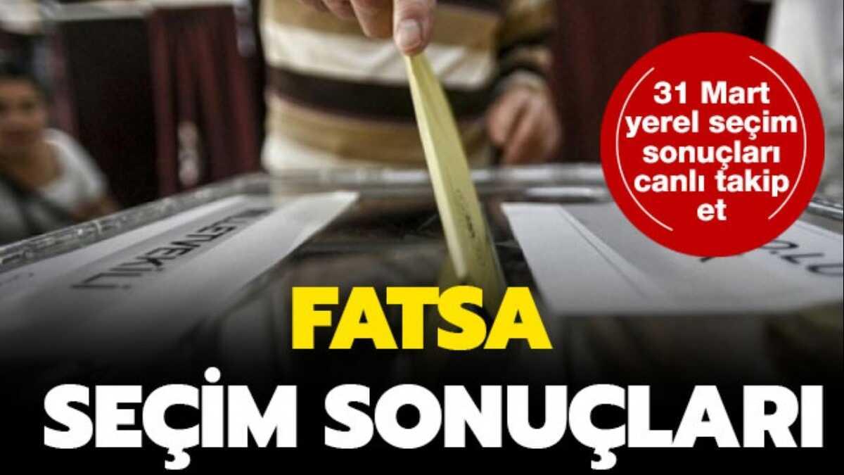 Fatsa seim sonular: te 31 mart 2019 Fatsa yerel seim sonular oy oranlar