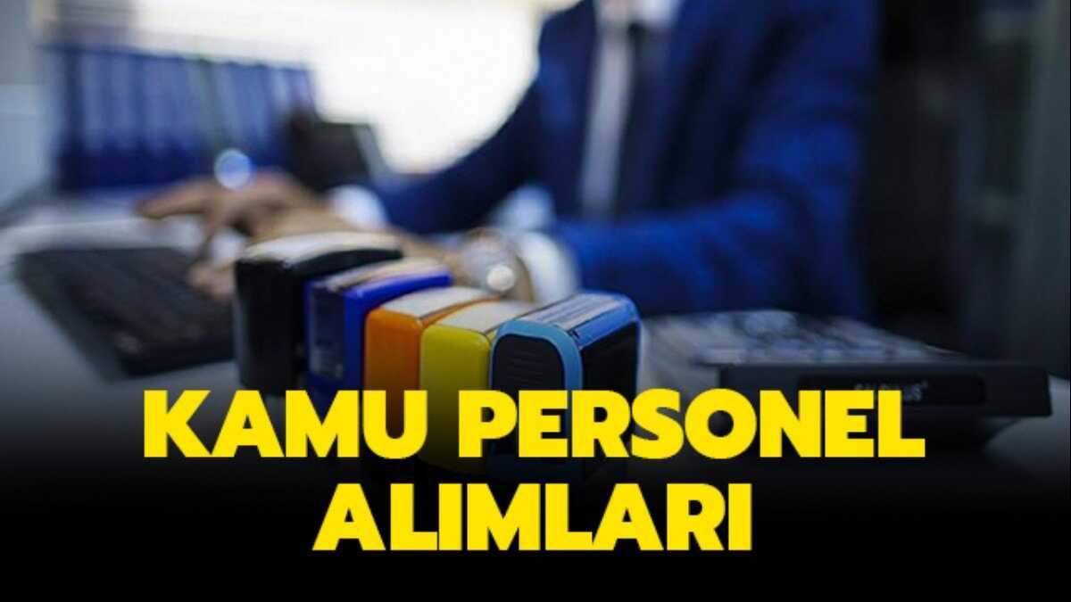 Kamu personel alm i ilanlar: Kamu memur alm bavuru artlar!
