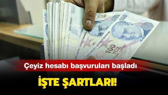 Çeyiz hesabı nasıl açılır, şartları neler" Çeyiz hesabı desteği ne kadar"