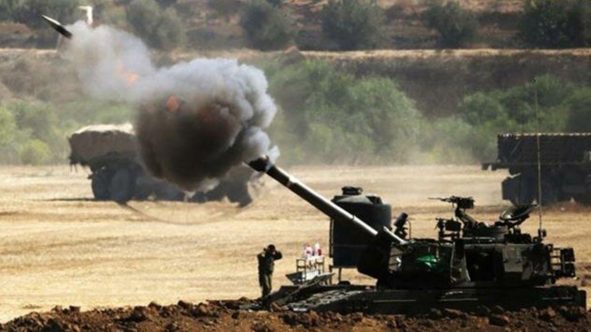 srail'den Gazze'ye top saldrs  