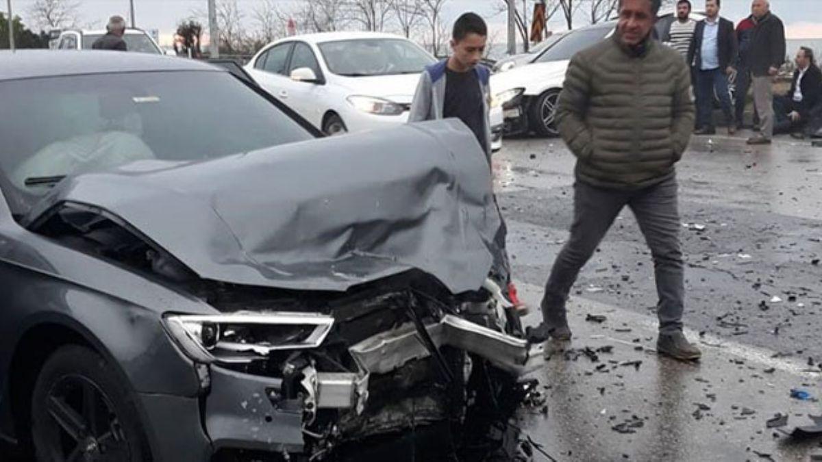 Trabzonspor'un gen futbolcusu kaza yapt