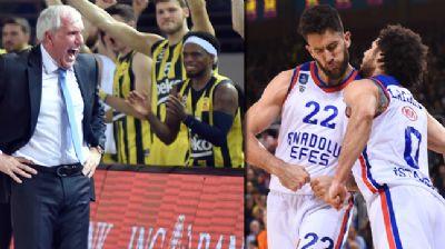 Fenerbahe Beko ve Anadolu Efes, THY Avrupa Ligi'nde final-four'a yryor