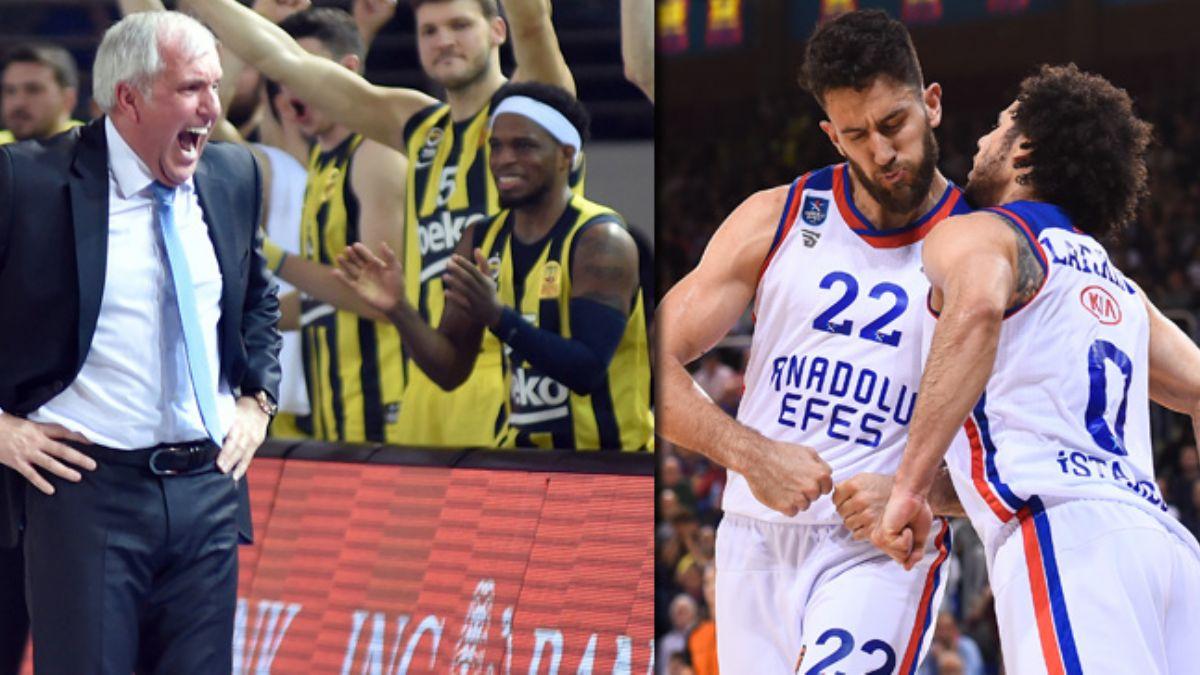 Fenerbahe Beko ve Anadolu Efes, THY Avrupa Ligi'nde final-four'a yryor