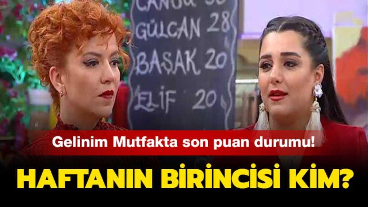 Gelinim Mutfakta haftann birincisi kim oldu" Gelinim Mutfakta son puan durumu! 