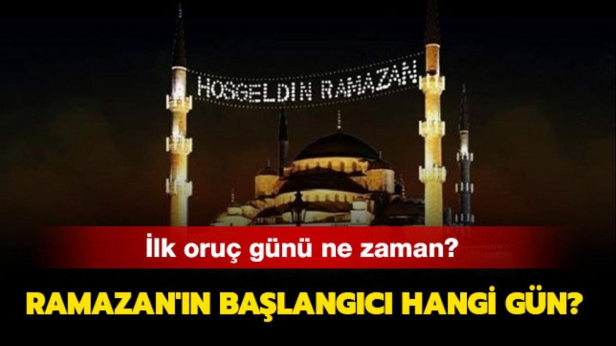 2019'da ilk oru ne zaman tutulacak" Oru ne zaman balayacak"