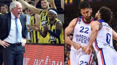 Fenerbahe Beko ve Anadolu Efes'ten tarihi baar