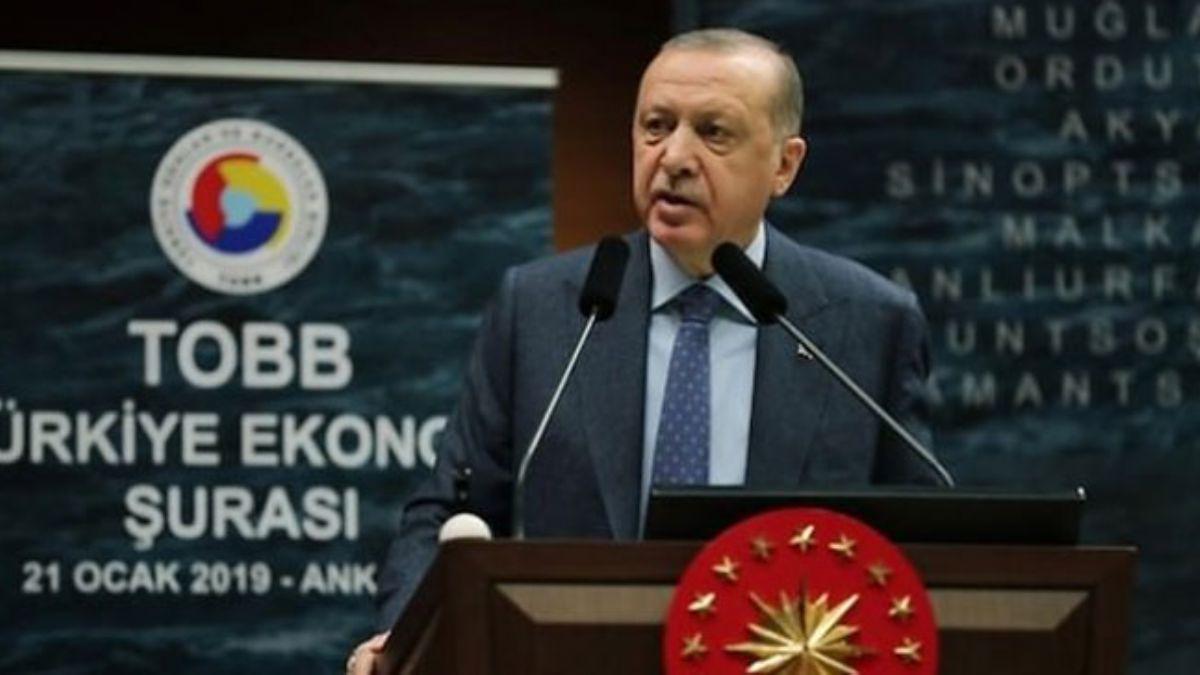 Bakan Erdoan TOBB Genel Kurulu'nda konuuyor