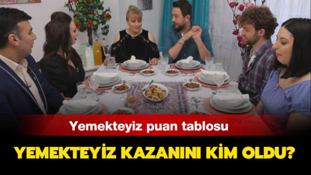 Yemekteyiz'de haftann birincisi kim oldu" 3 Mays Yemekteyiz'de kim kazand"