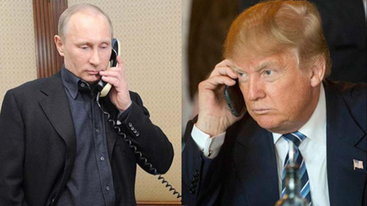 Putin, Trump ile 1,5 saat telefonda grt