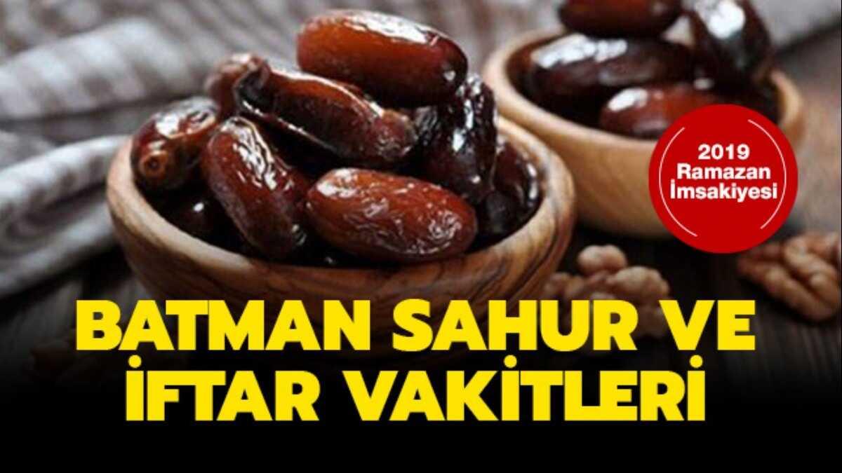 Batman Sahur Iftar Imsak Vakitleri Batman Sahur Vakti Saati Sabah Ezani Saat Kacta