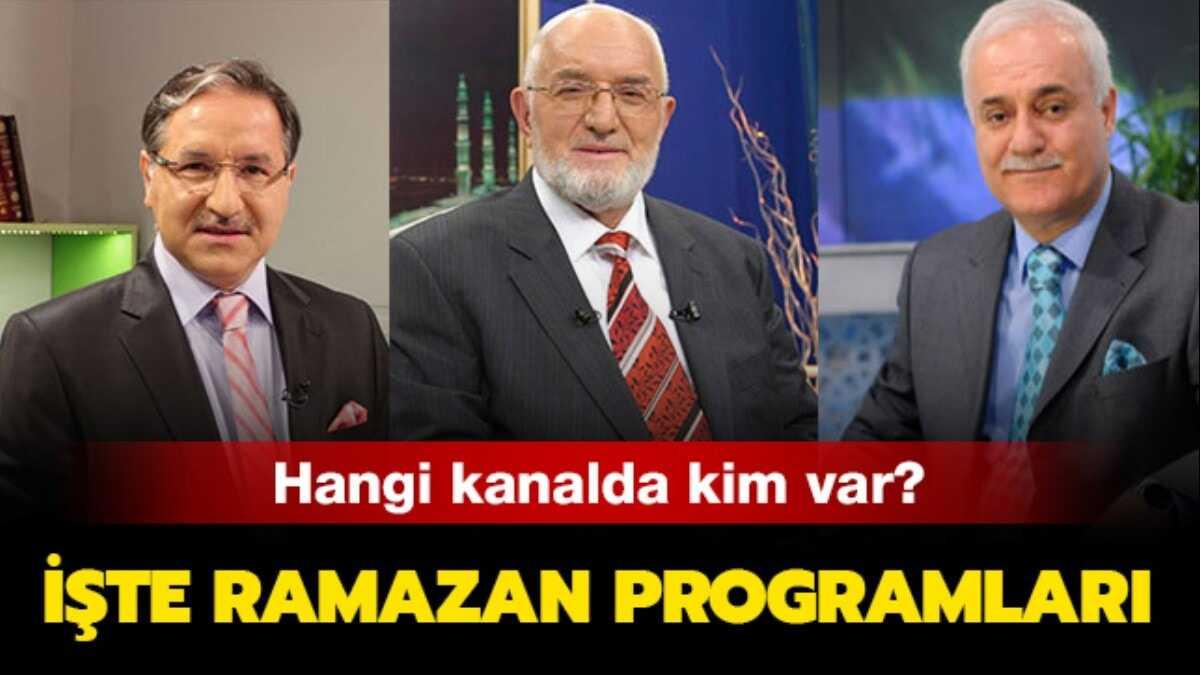 Nihat Hatipolu'nun Ramazan program saat kata, hangi kanalda" Ramazan programlar 2019 