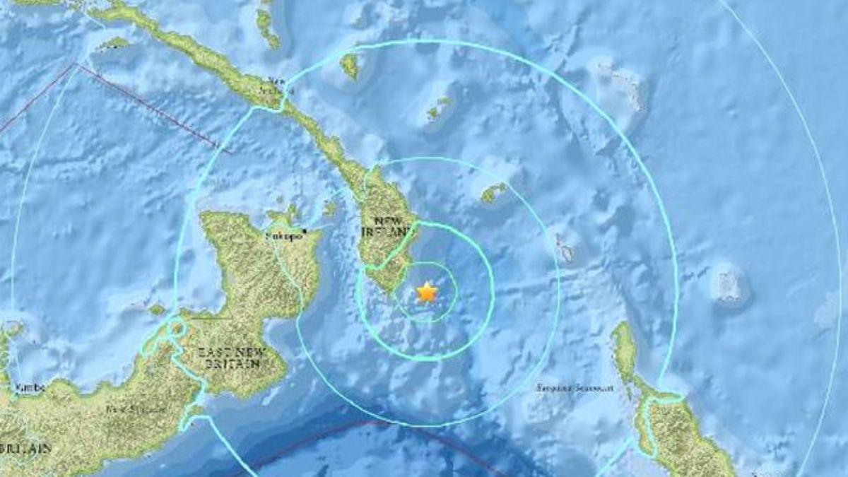 Papua Yeni Gine'de 7.2 byklnde deprem meydana geldi. 