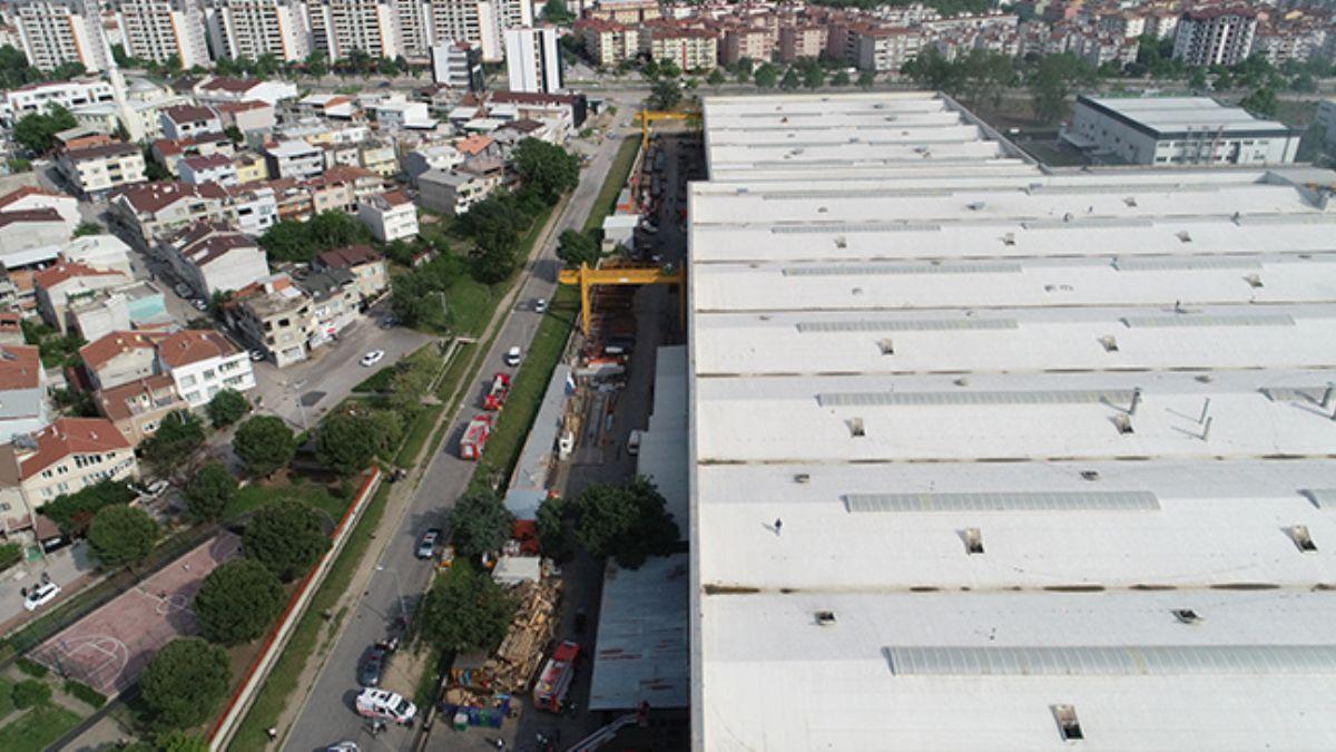 Bursa'da makine fabrikasnda yangn