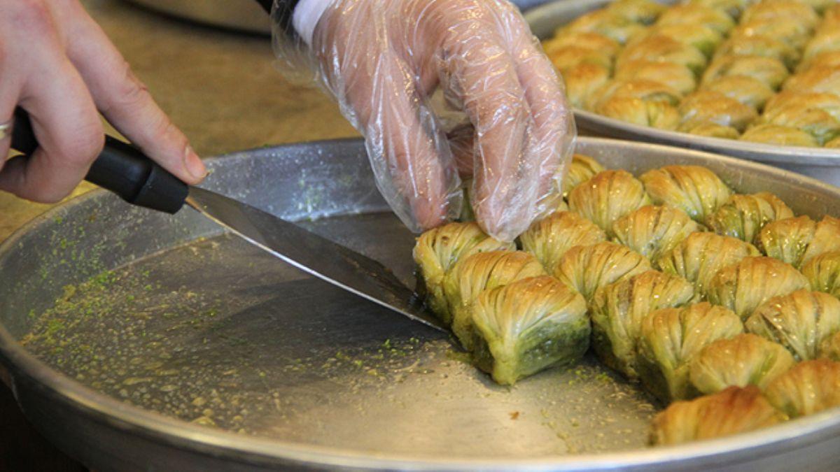 Gaziantep baklavasna bayramdan nce zam yok