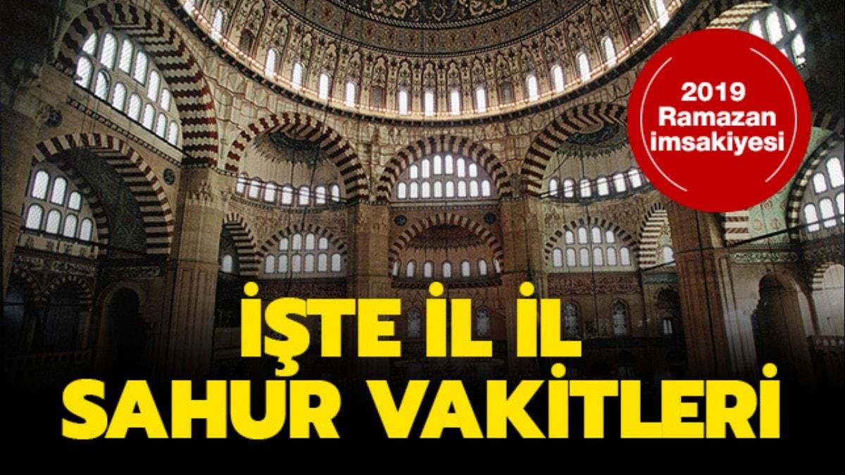 stanbul'da sahur saat kata yaplacak" l il sahur ve iftar vakitleri