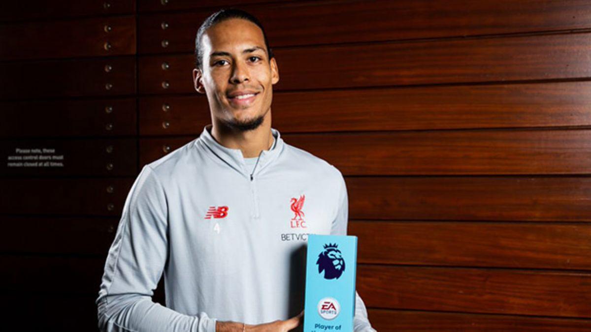 Premier Lig'de yln futbolcusu Virgil van Dijk oldu