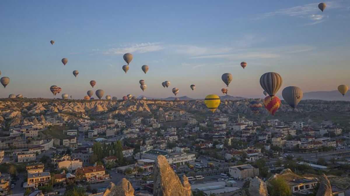 Turistlerin imdiki elence arac: scak hava balonlar