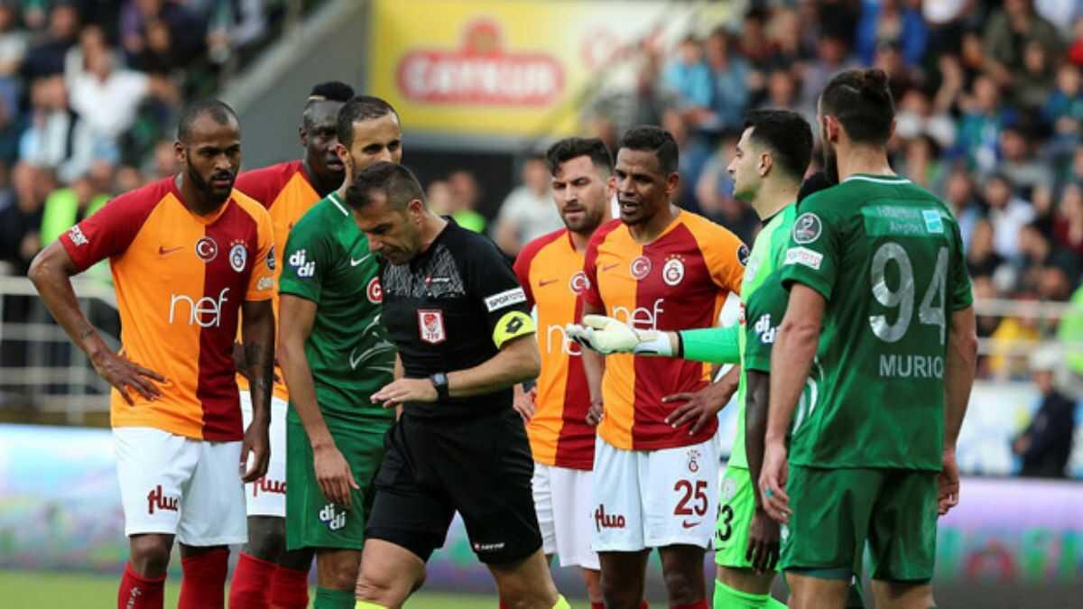 aykur Rizespor - Galatasaray mann disiplin sevkleri akland