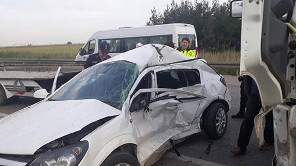 Bursann Karacabey lesi'nde trafik kazas: 1 yaral 