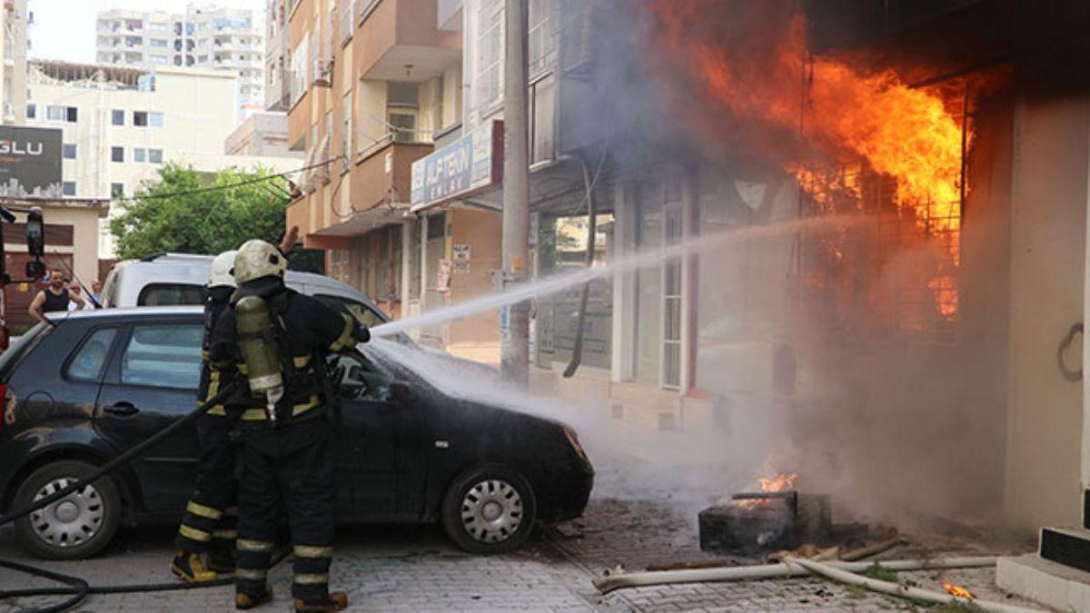 Adana'da korkutan yangn