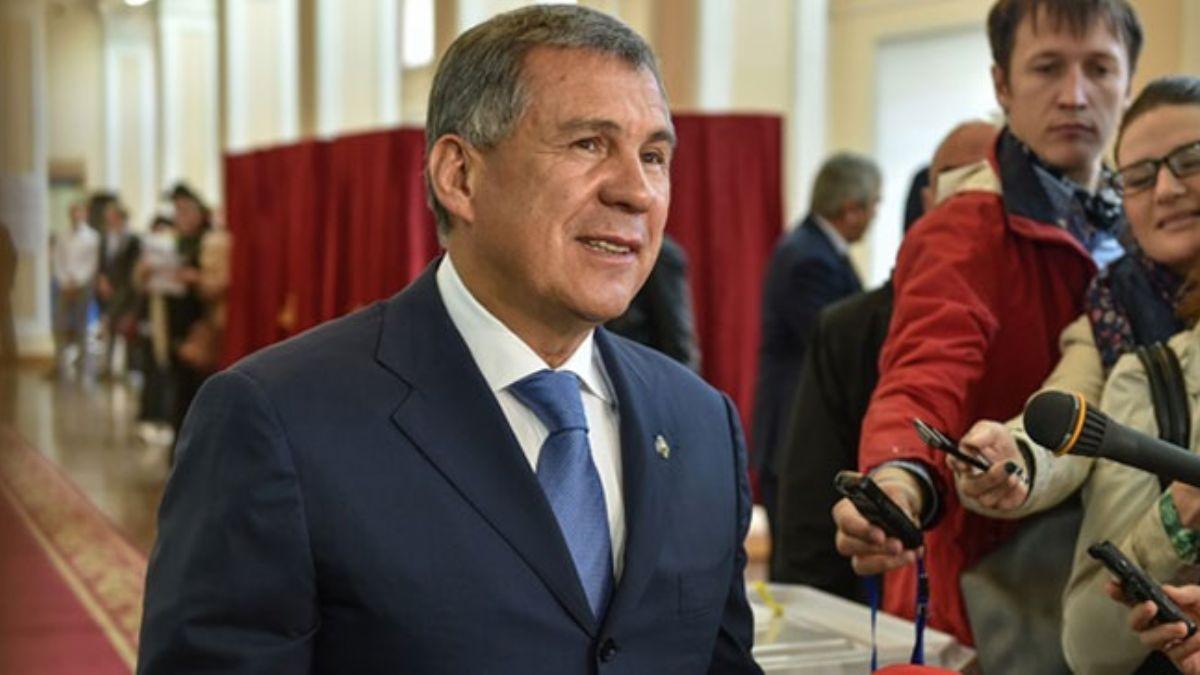 Tataristan zerk Cumhuriyeti Cumhurbakan Minnihanov stanbul'da