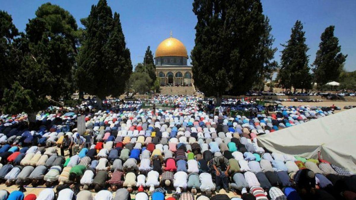 Filistinliler Ramazan'n ikinci Cuma namazn Mescid-i Aksa'da klmak iin akn etti