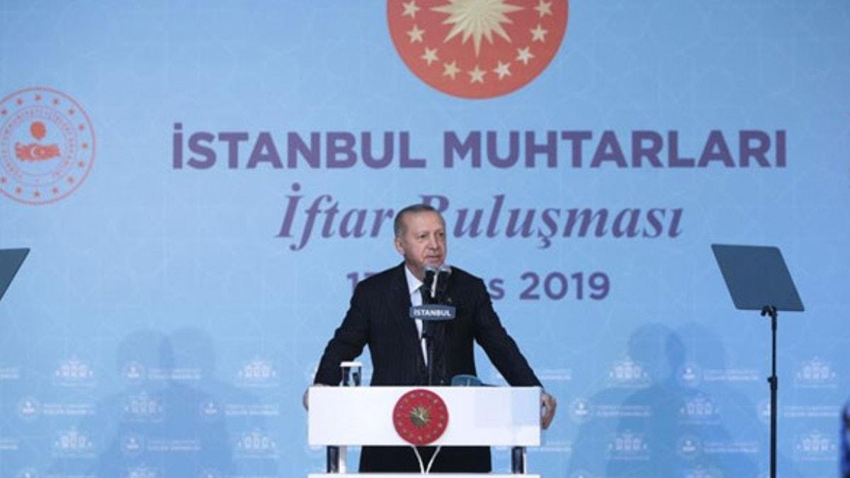 Bakan Erdoan: Muhtarlk seimlerinin yerel seimlerden ayrlmasnda yarar var