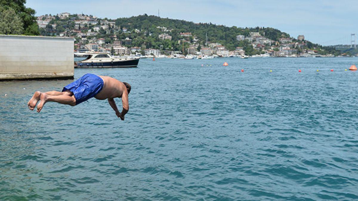 stanbul'da scak hava manzaralar