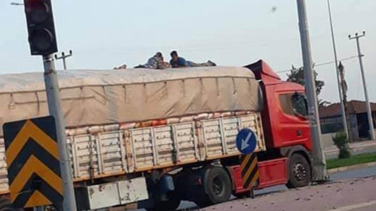 Antalya'da tr dorsesi stnde 3 kiinin tehlikeli yolculuu