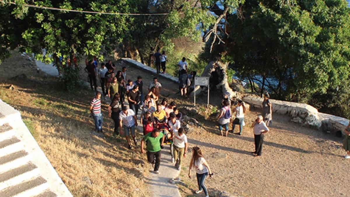 Antalya'da falezlerden atlayan gen kza kurtarma seferberlii