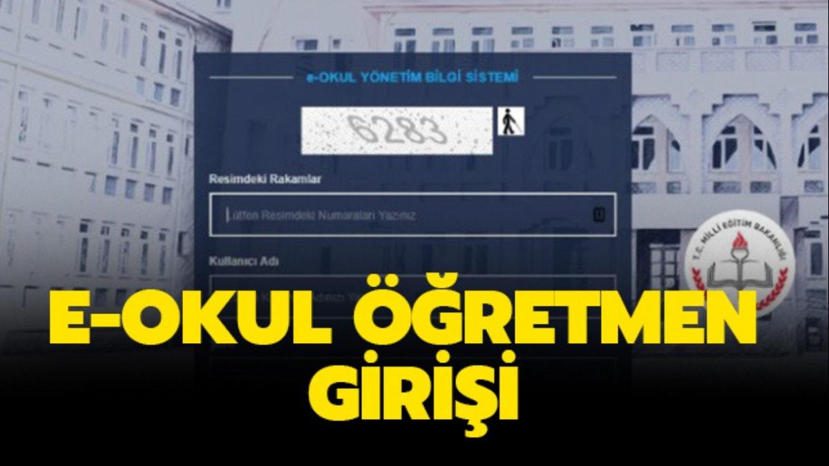 E-okul retmen girii nasl yaplr"