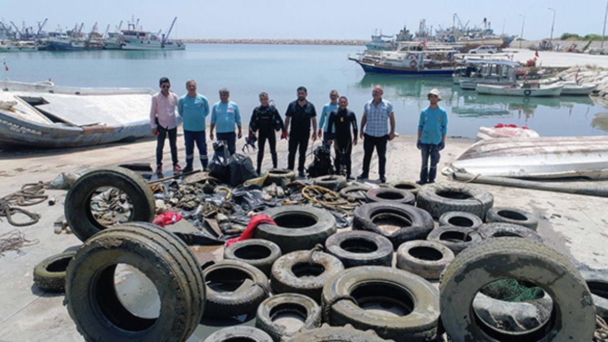 Adana'nn Karata ve Yumurtalk ilelerindeki limanlardan iki kamyon dolusu p kt