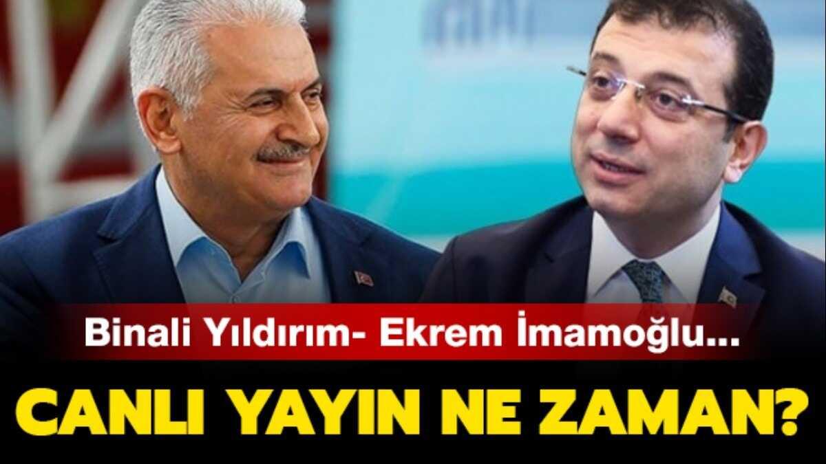 Binali Yldrm Ekrem mamolu canl yayn moderatr kim olacak" 