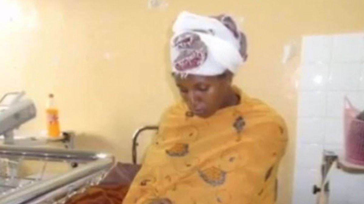 Etiyopyal kadn doum yaptktan yarm saat sonra hastanede bitirme snavna girdi
