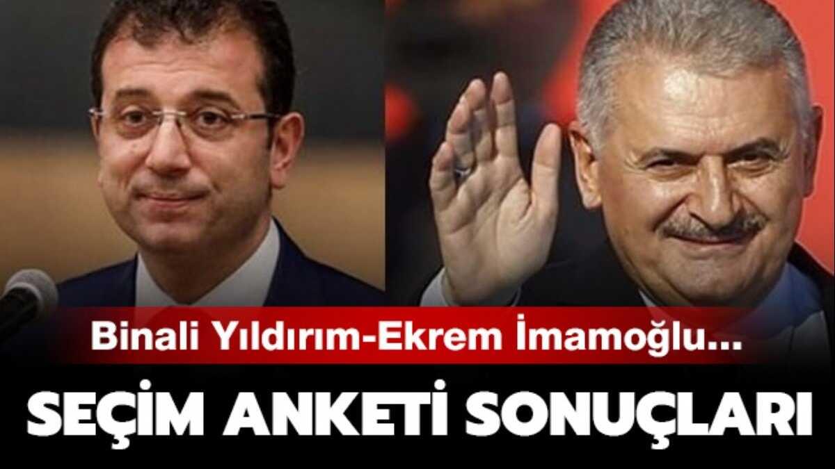 te son anket sonular! Binali Yldrm ve Ekrem mamolu oy oranlarnda son durum
