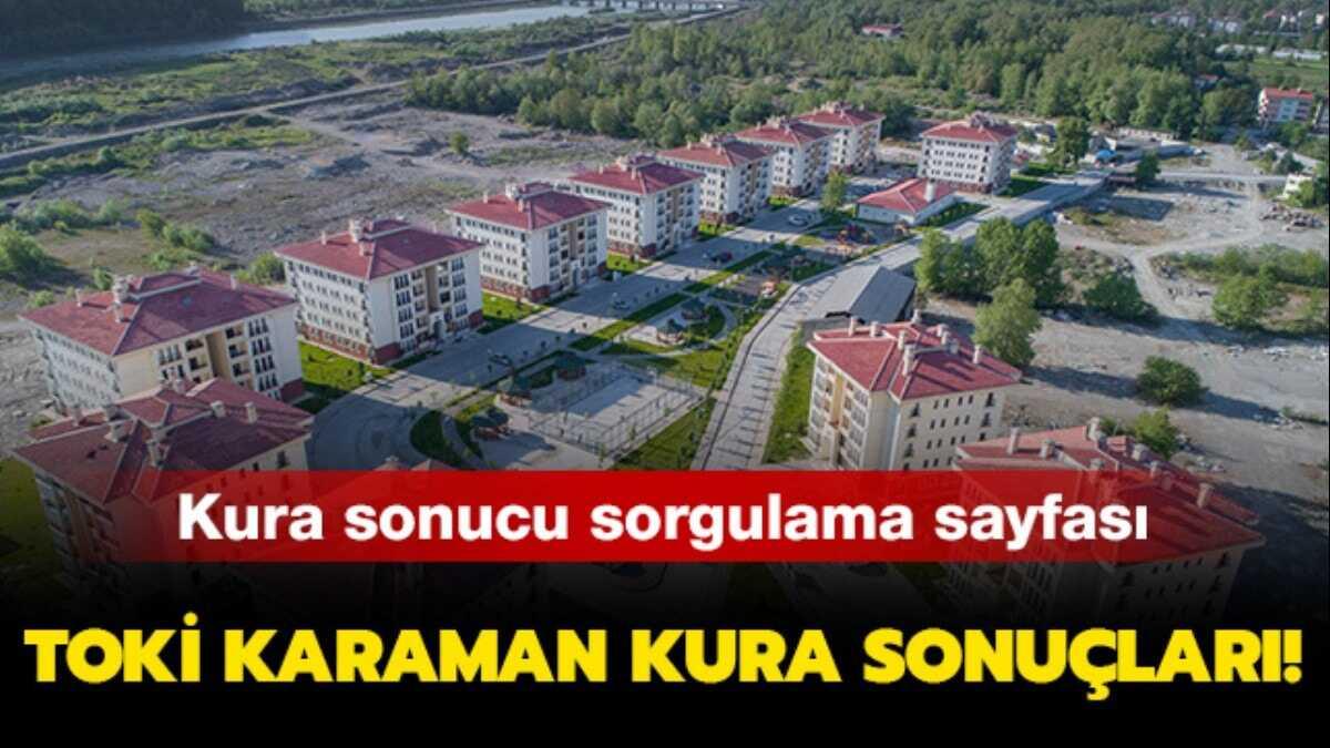 TOK Karaman kura sonular akland! Karaman TOK kura sonucu sorgulama ekran