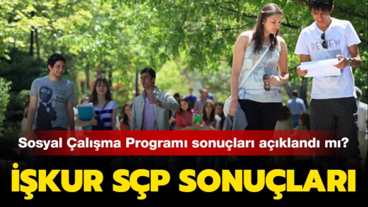 iskur sosyal calisma programi sonuclari son dakika aciklandi mi 2019 iskur scp sonuclari