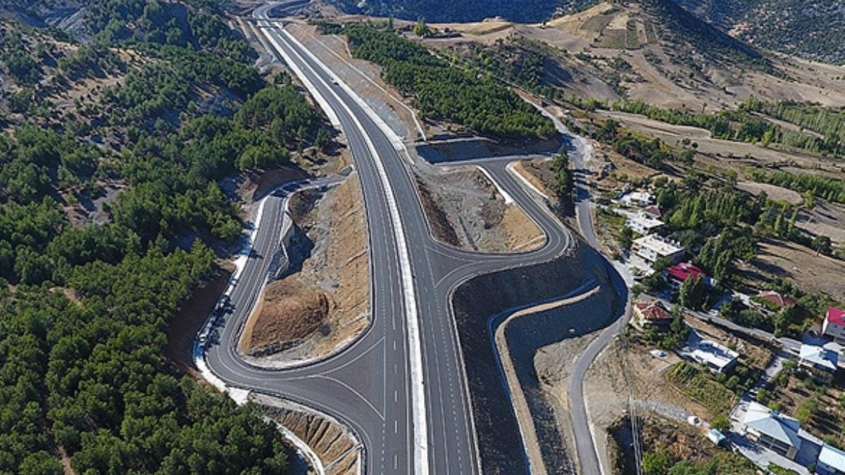 Kahramanmara-Kayseri kara yolu projesinin yzde 85'i tamamland