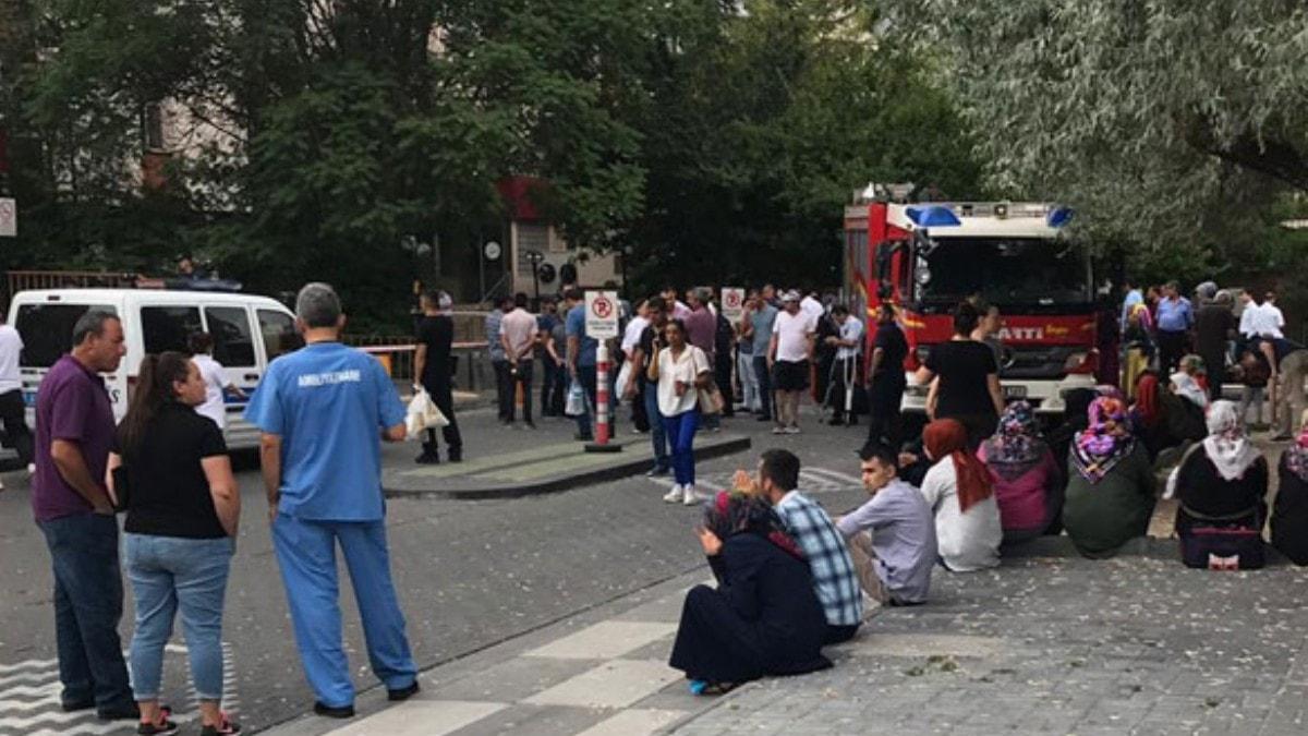 Ankara'da hastanede kimyasal madde alarm