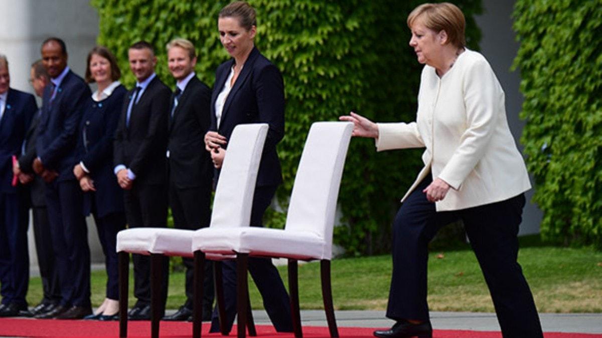 Merkel'in titremesine sandalyeli nlem 
