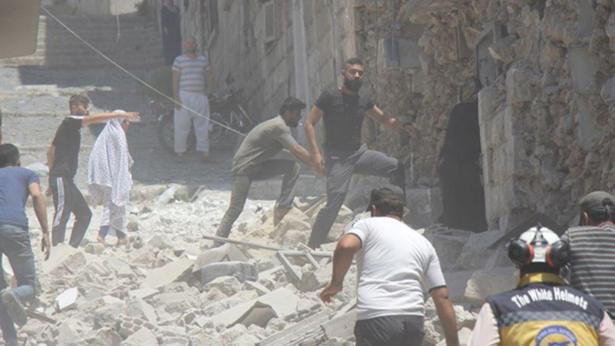 Esed rejiminin hain saldrsnda dlib kent merkezi vuruldu: 8 l 35 yaral