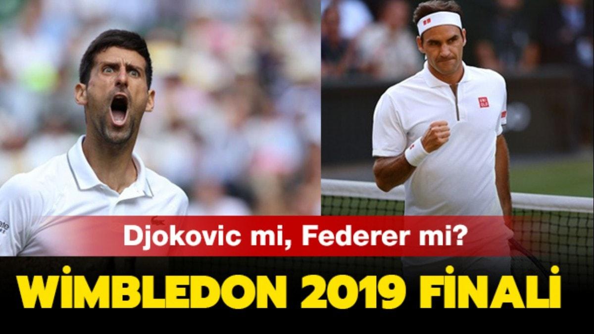 Wimbledon 2019 finalini kim kazand" Federer Djokovic ma sonucu haberimizde