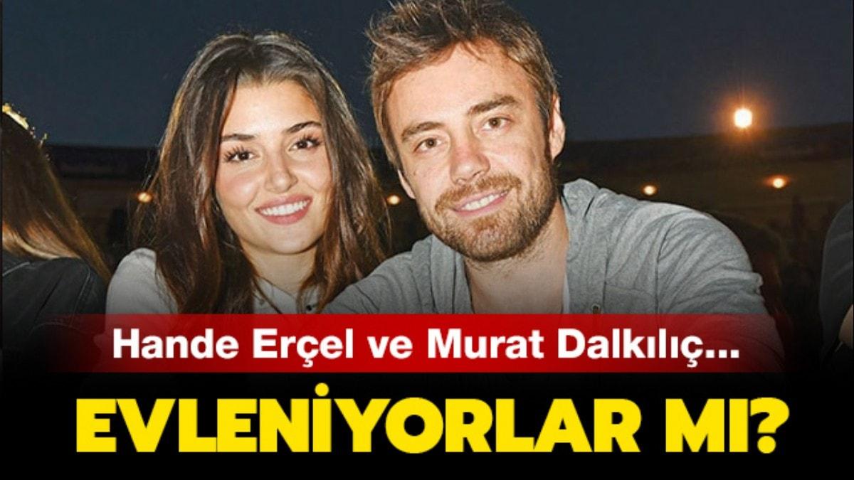 Hande Erel ve Murat Dalkl evleniyor mu" nl iftten evlilik aklamas