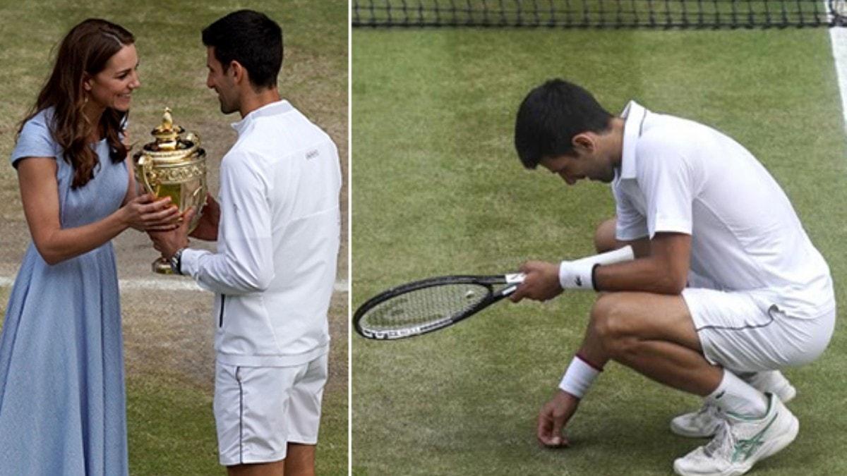 Wimbledon'dan ampiyon Federer'i malup eden Djokovic oldu