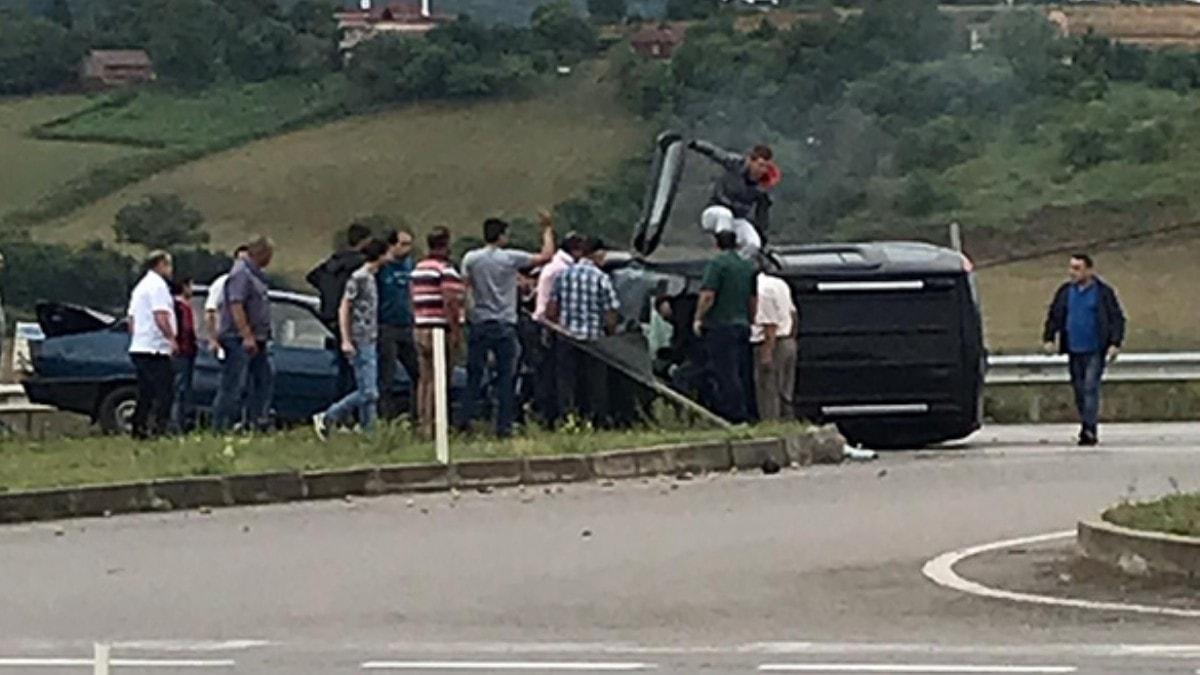 Sinop'taki trafik kazasnda 4 kii yaraland