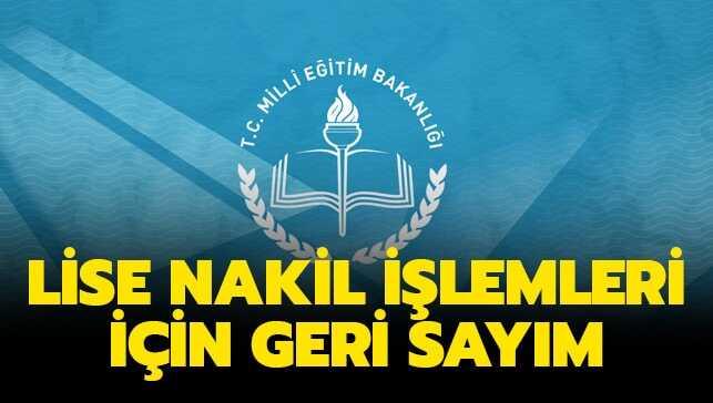İşte lise nakil tarihleri
