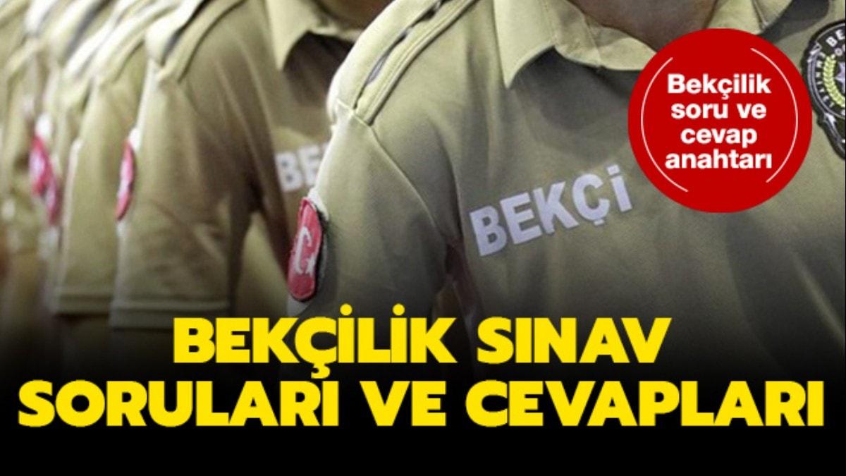 2019 Bekilik snav sorular ve cevaplar yaynland! 