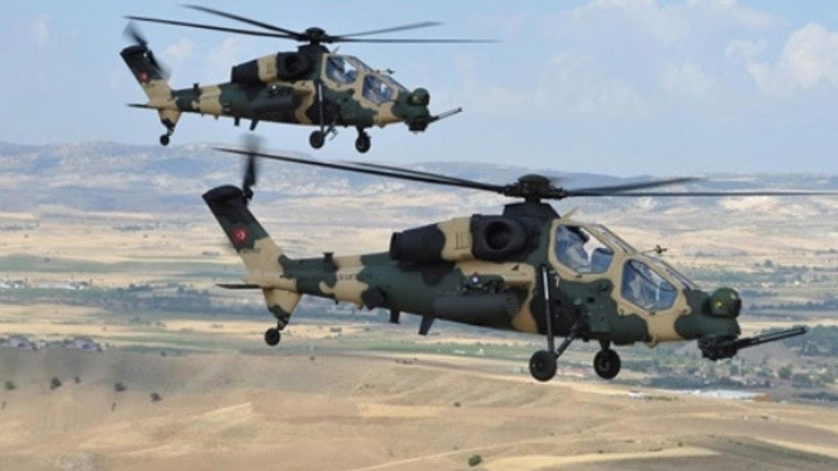 Atak helikopterleri KKTC semalarnda